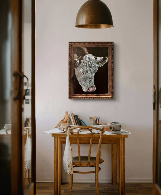 'Wiltshire Hereford: A Bite' Print