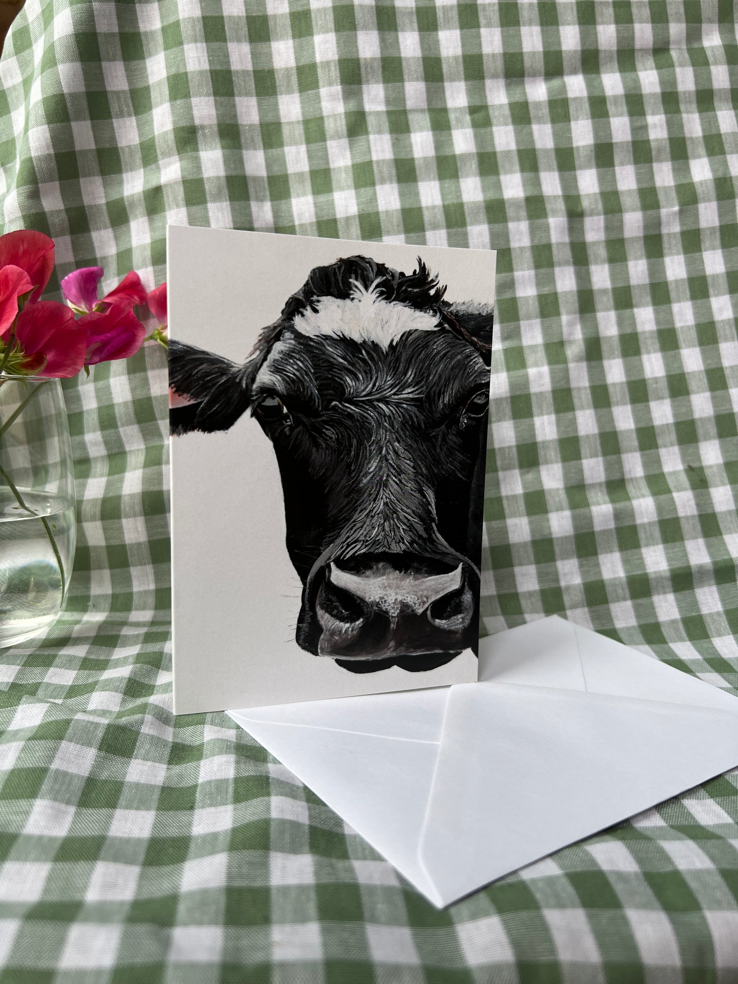 ‘The Look’ Cow Greeting Card