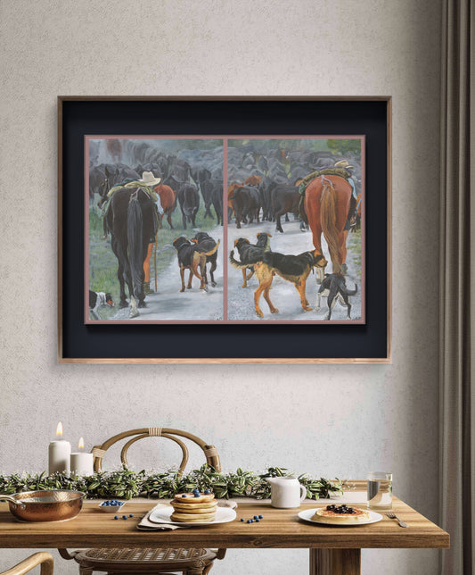 Mustering Duo: Heading Up the Left & Heading Up the Right Prints