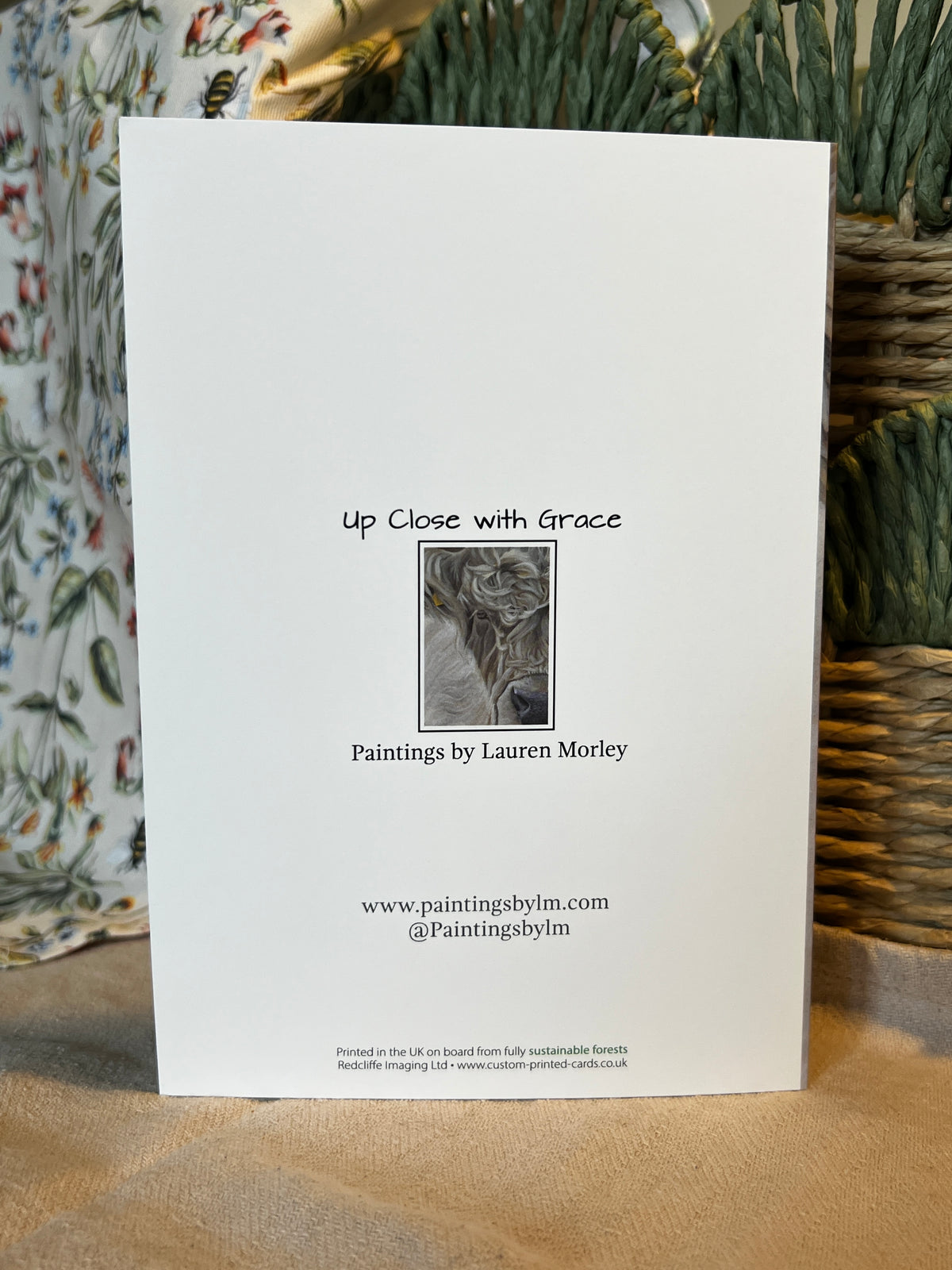 'Up Close with Grace' Greeting Card