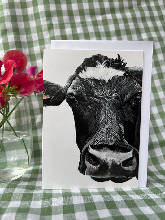 ‘The Look’ Cow Greeting Card