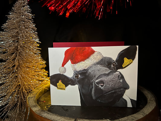 Moo-ry Christmas! Christmas Card